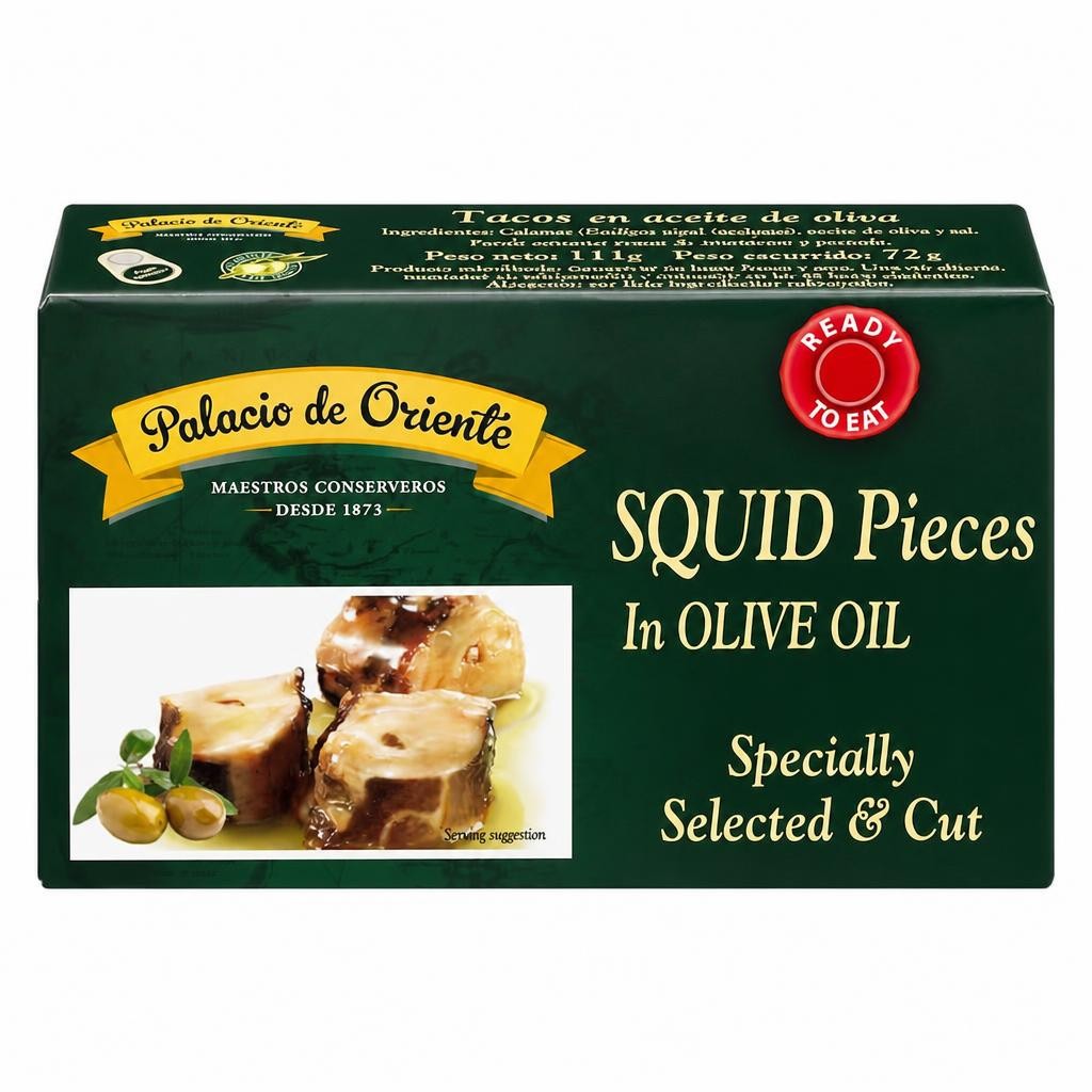 Palacio Oriente Squid Pieces In Olive Oil 111G
