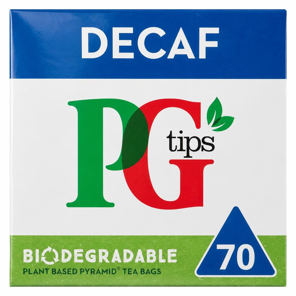 PG Tips Decaf Black Tea 70 Tea Bags 203g