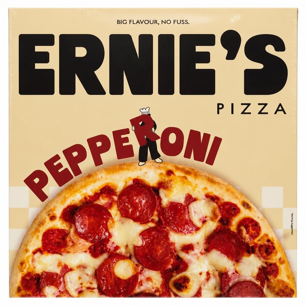 Ernie's Pizza Stonebaked Pepperoni Pizza 348g