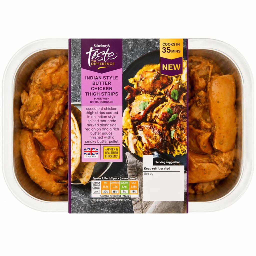 Sainsbury's Just Cook 400g Indian style Butter Chicken Thigh strips, Taste the Difference