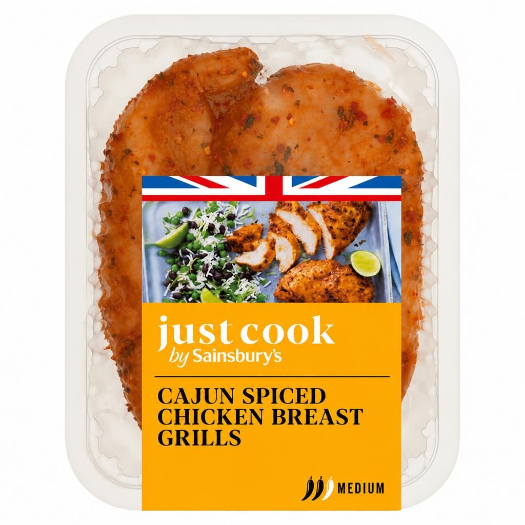 Sainsbury's Just Cook 315g Smoky Cajun Chicken Breast Sizzlers