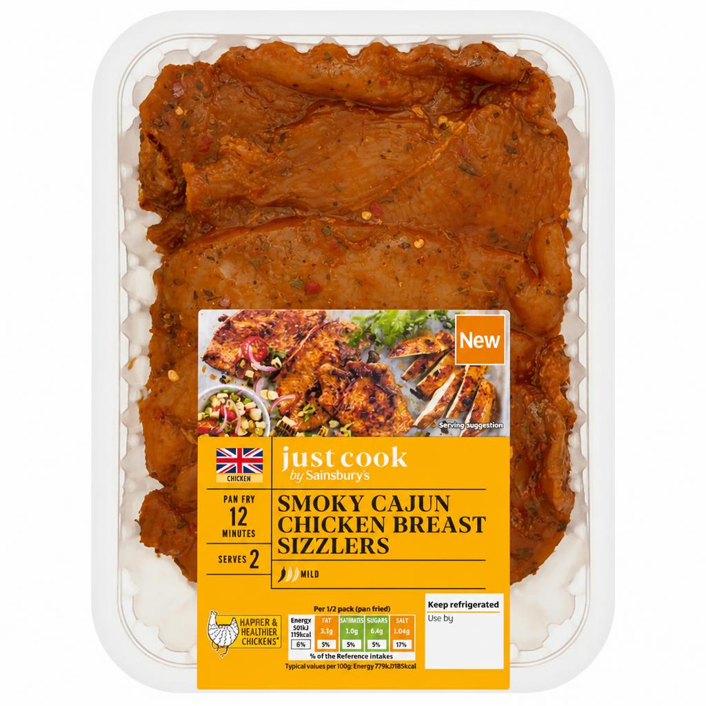 Sainsbury’s Just Cook 315g Cajun Chicken breast sizzlers