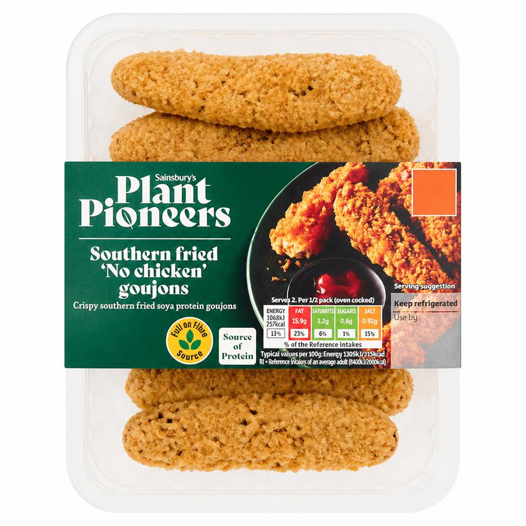 Sainsbury's Plant Pioneers Southern Fried 'No Chicken' Goujons 190g