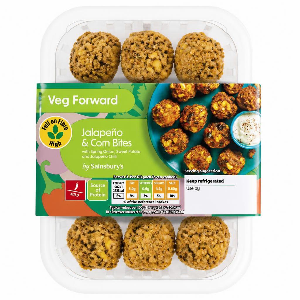 Sainsbury's Veg Forward 200g Jalapeño & Corn Bites