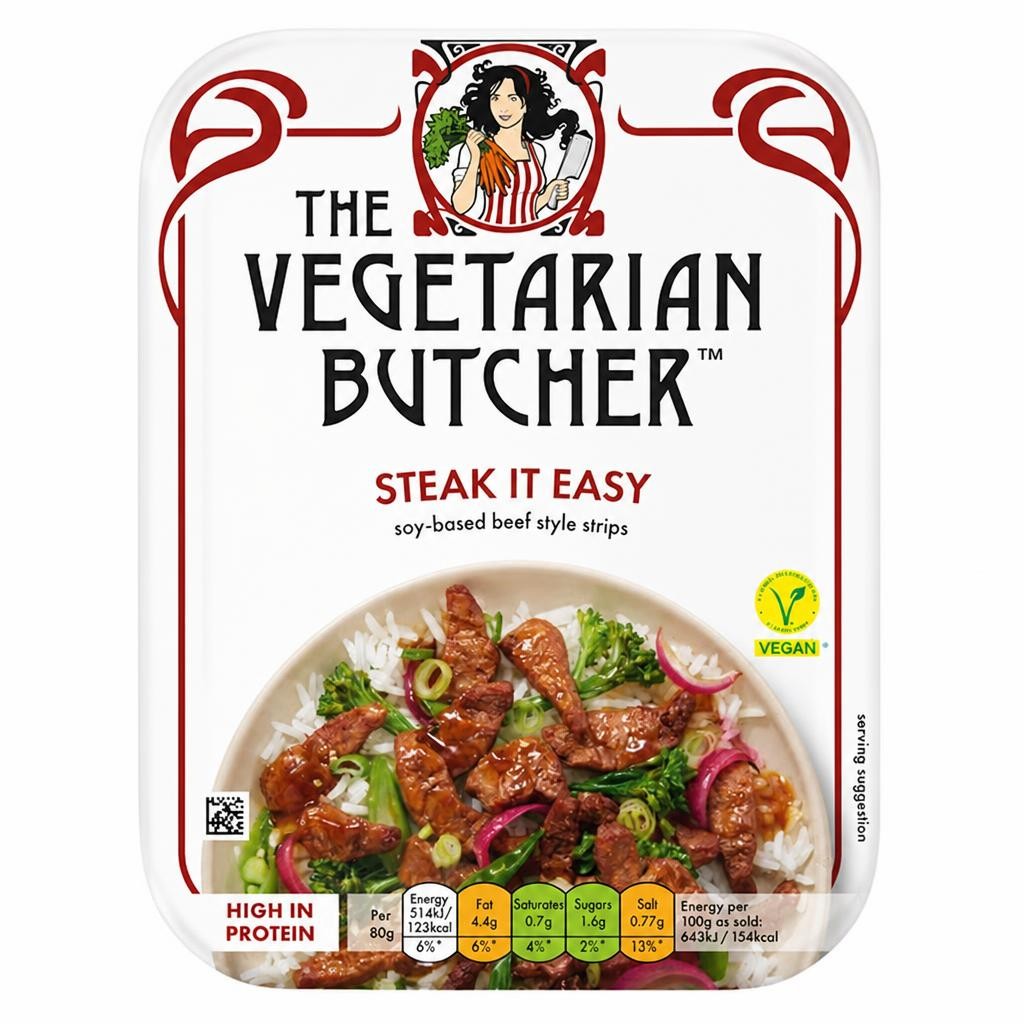 The Vegetarian Butcher 160g Steak It Easy Vegan Beef Style Strips