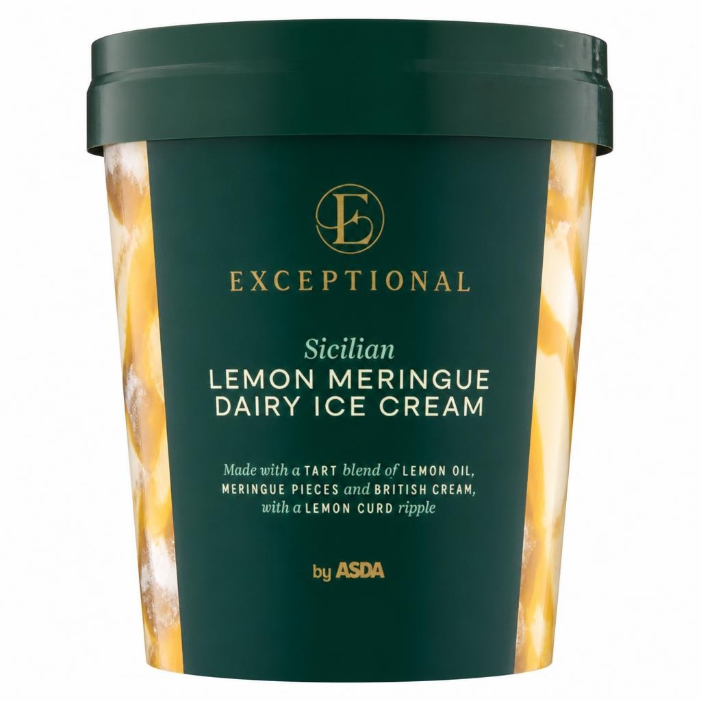 Exceptional by ASDA Sicilian Lemon Meringue Dairy Ice Cream 500ml