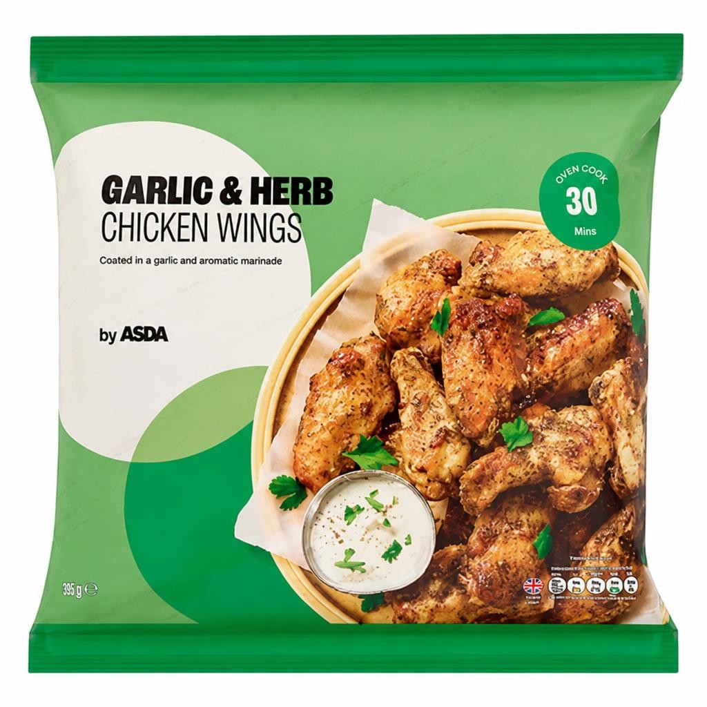 ASDA Garlic & Herb Chicken Wings 1kg