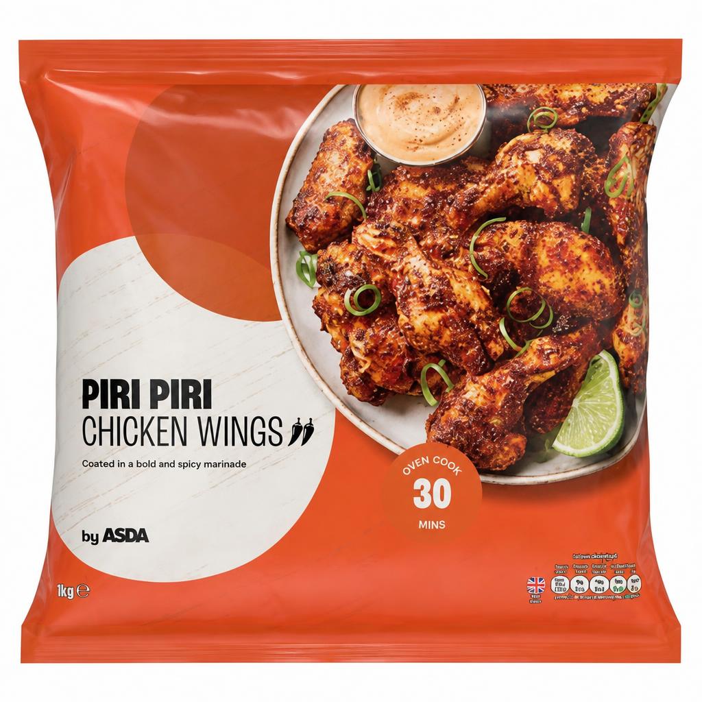 ASDA Piri Piri Chicken Wings 1kg