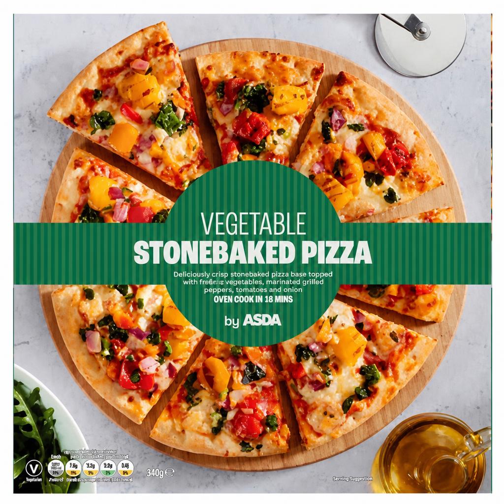 ASDA Vegetable Stonebaked Pizza 340g