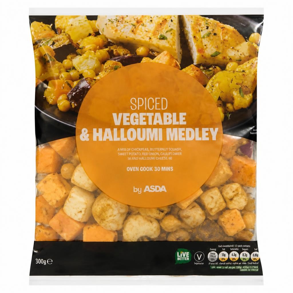 ASDA Spiced Vegetable & Halloumi Medley 500g