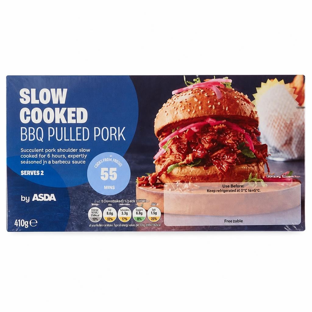ASDA Slow Cooked BBQ Pulled Pork 470g