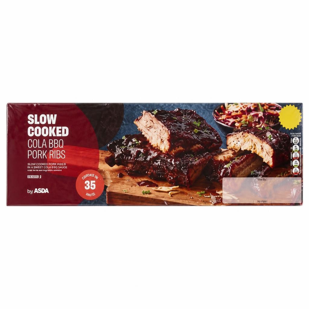 ASDA Slow Cooked Cola BBQ Pork Ribs 570g