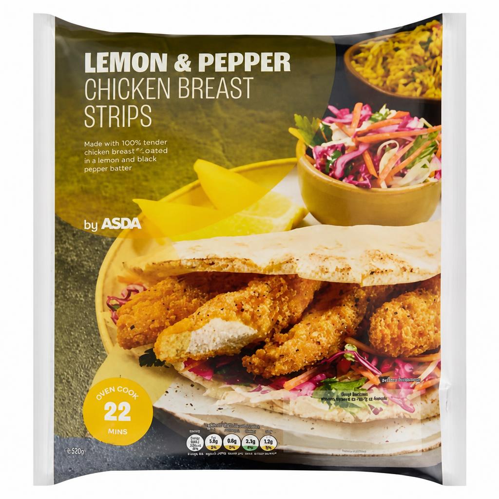 ASDA Lemon & Pepper Chicken Breast Strips 400g