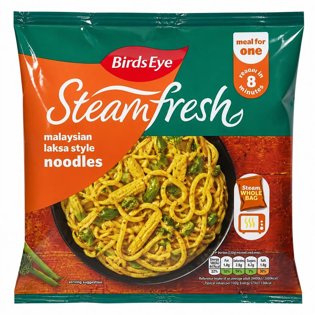 Birds Eye Steamfresh Malaysian Laksa Style Noodles Meal for One 350g