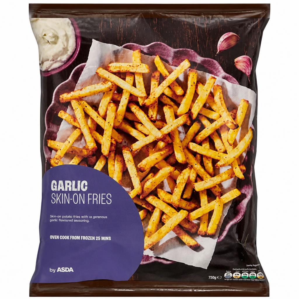 ASDA Garlic Skin-On Fries 750g