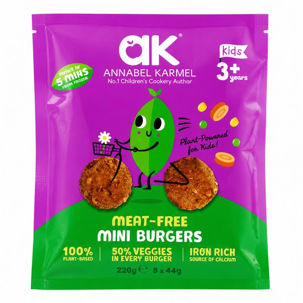 Annabel Karmel Meat-Free Mini Burgers Kids 3+ Years  220g (5 x 44g)