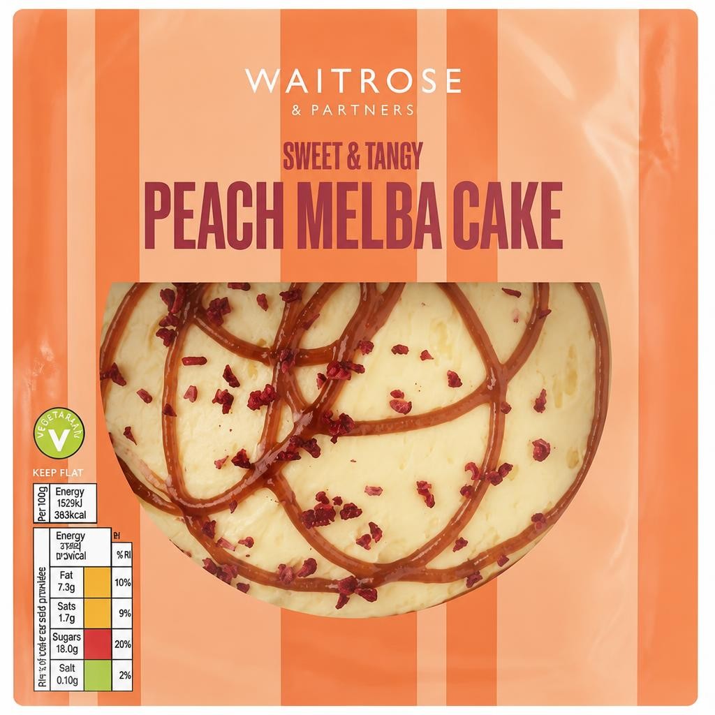 Waitrose Peach Melba Cake