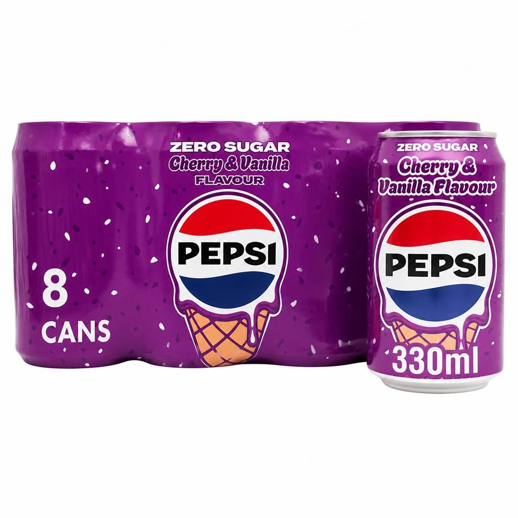 Pepsi Cherry & Vanilla Flavour 8 x 330ml