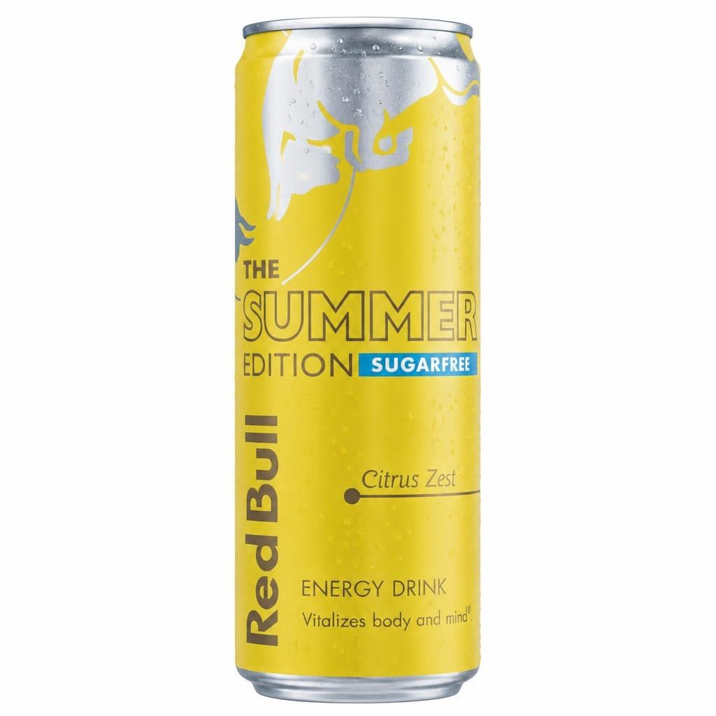 Red Bull Sugar Free Citrus Zest The Summer Edition Energy Drink 473ml