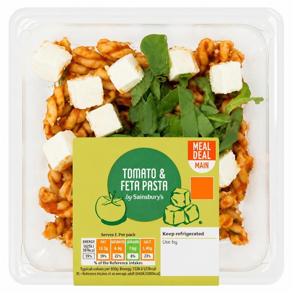 Sainsbury's Tomato & Feta Pasta 225g
