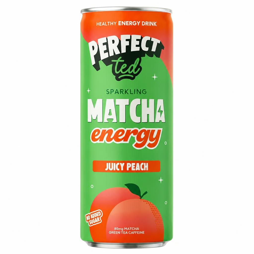 PerfectTed Matcha Energy Juicy Peach 250ml