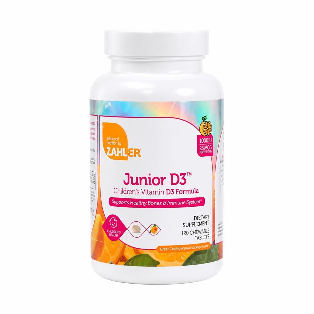 Junior D3, 1000 IU of Vitamin D3, 120c