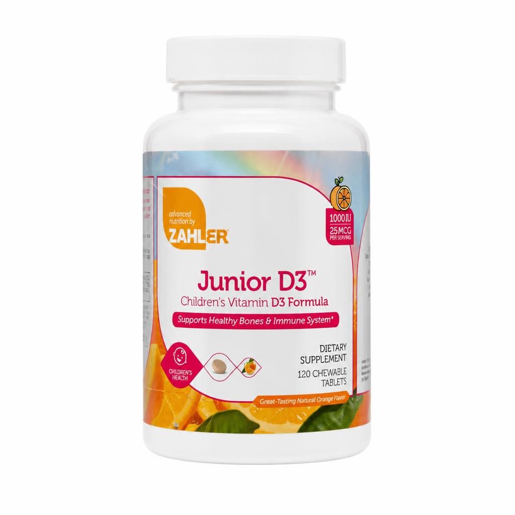 Junior D3, 1000 IU of Vitamin D3, 120c