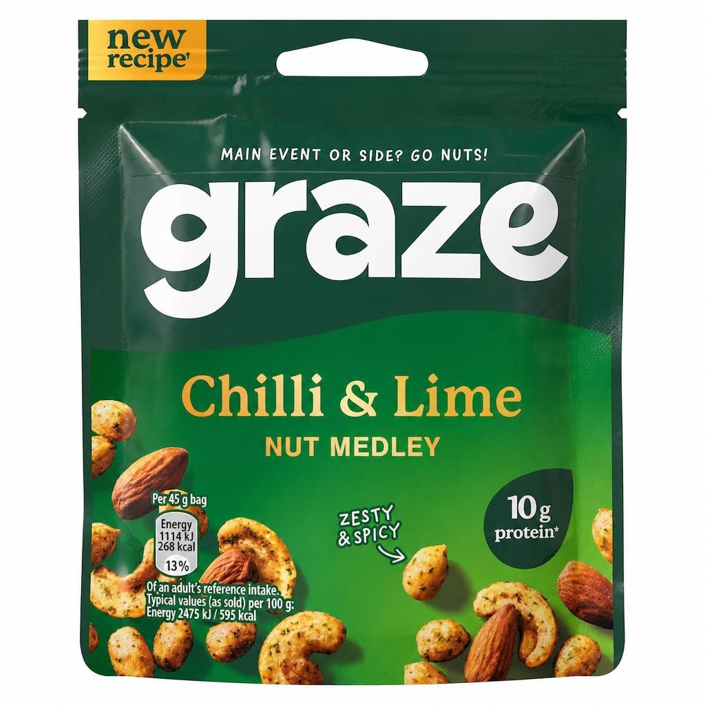 Graze Chilli & Lime Nut Medley 45g