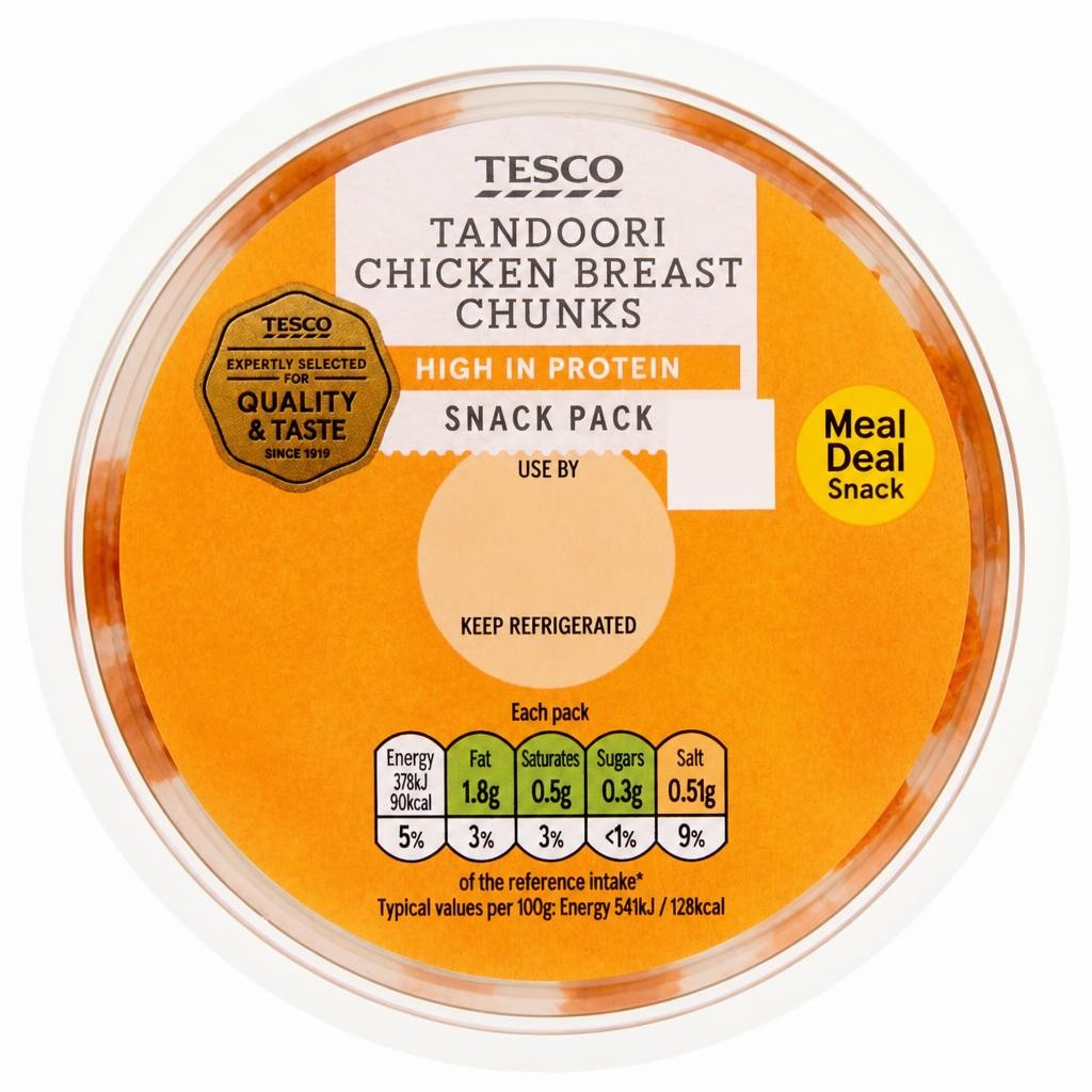 Tesco Tandoori Chicken breast chunks 70g