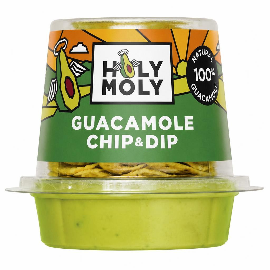 Holy Moly Guacamole and Chip & Dip 76g