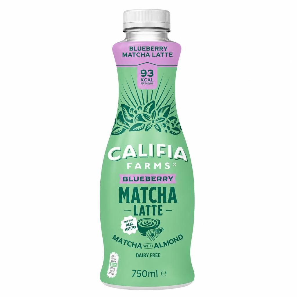 Califia Farms Blueberry Matcha Almond Latte Dairy Free 750ml
