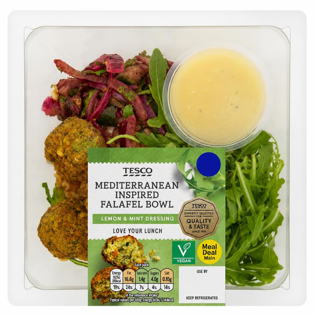 Tesco Mediterranean Inspired Falafel Bowl 270g