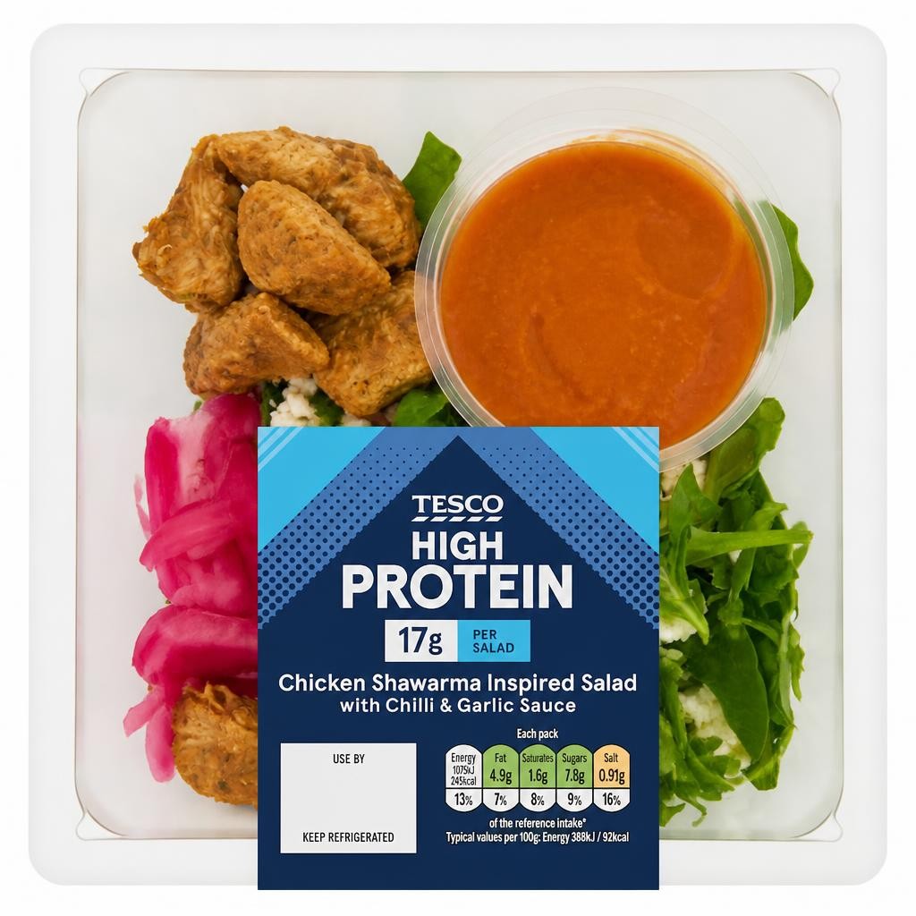 Tesco High Protein Chicken Shawarma Inspired with Chilli & Garlic Sauce 270g