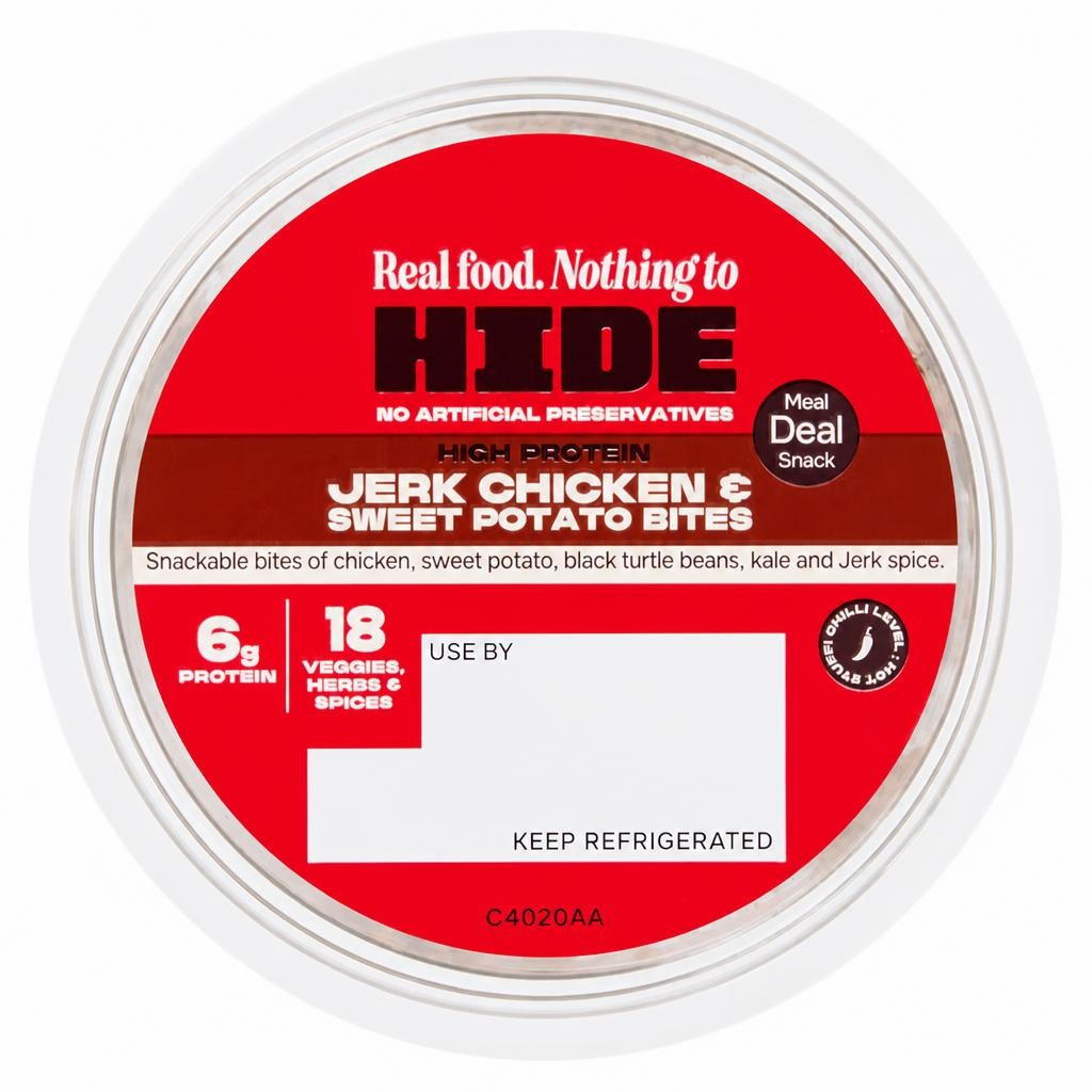 HIDE Jerk Chicken & Sweet Potato Bites 45g