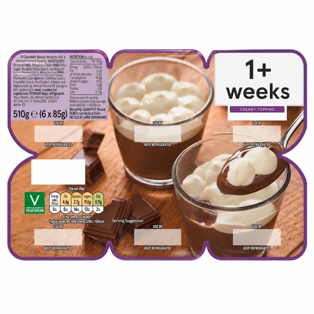 Tesco Chocolate Supremes 6 x 85g