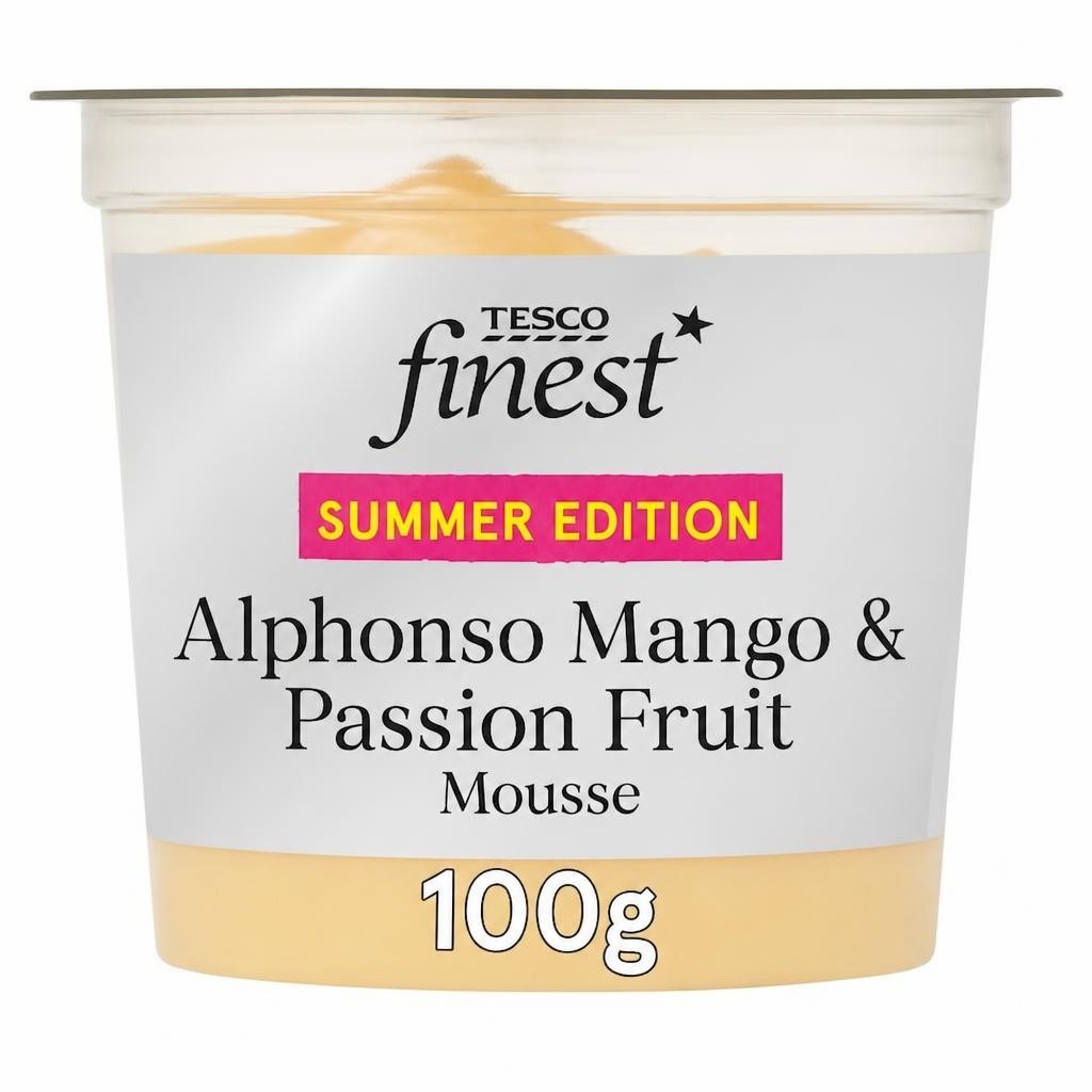 Tesco Finest Alphonso Mango & Passionfruit Mousse 100g