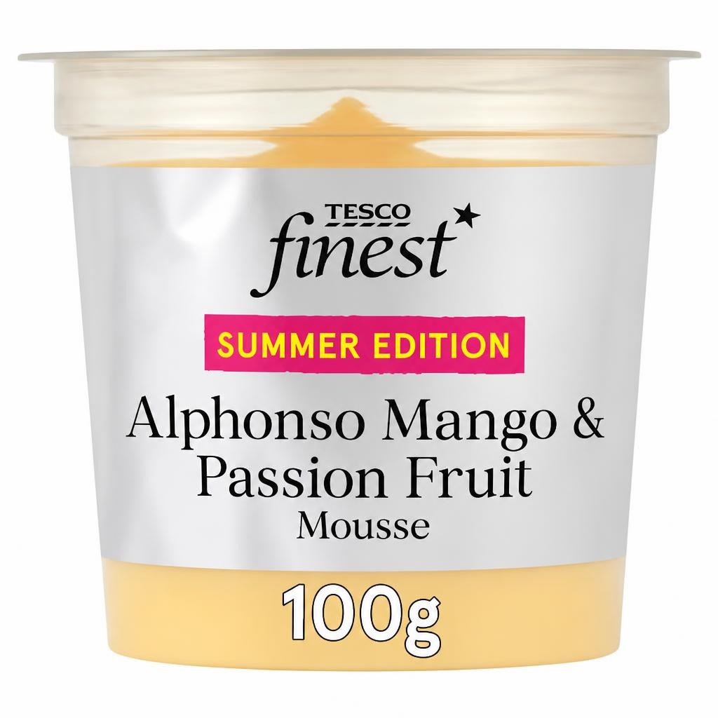 Tesco Finest Alphonso Mango & Passionfruit Mousse 100g