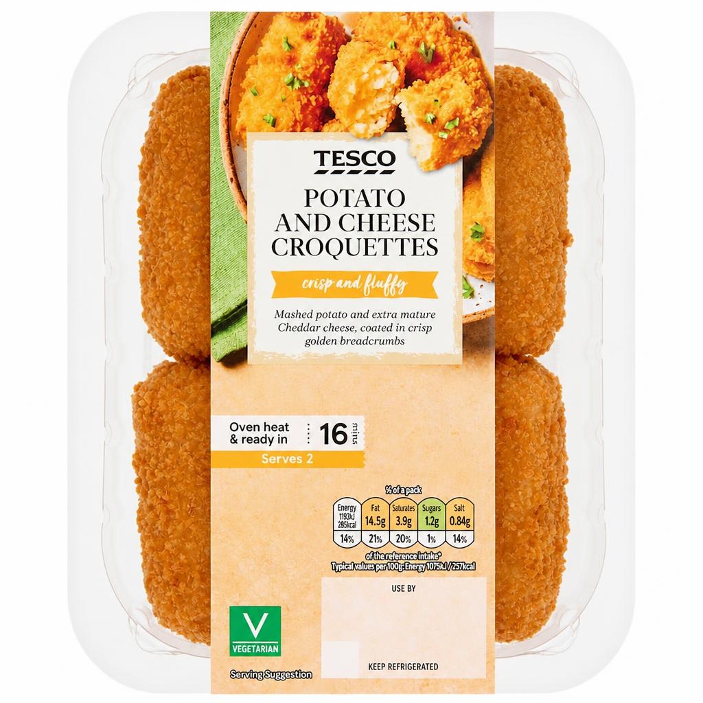 Tesco Potato and Cheese Croquettes 240g