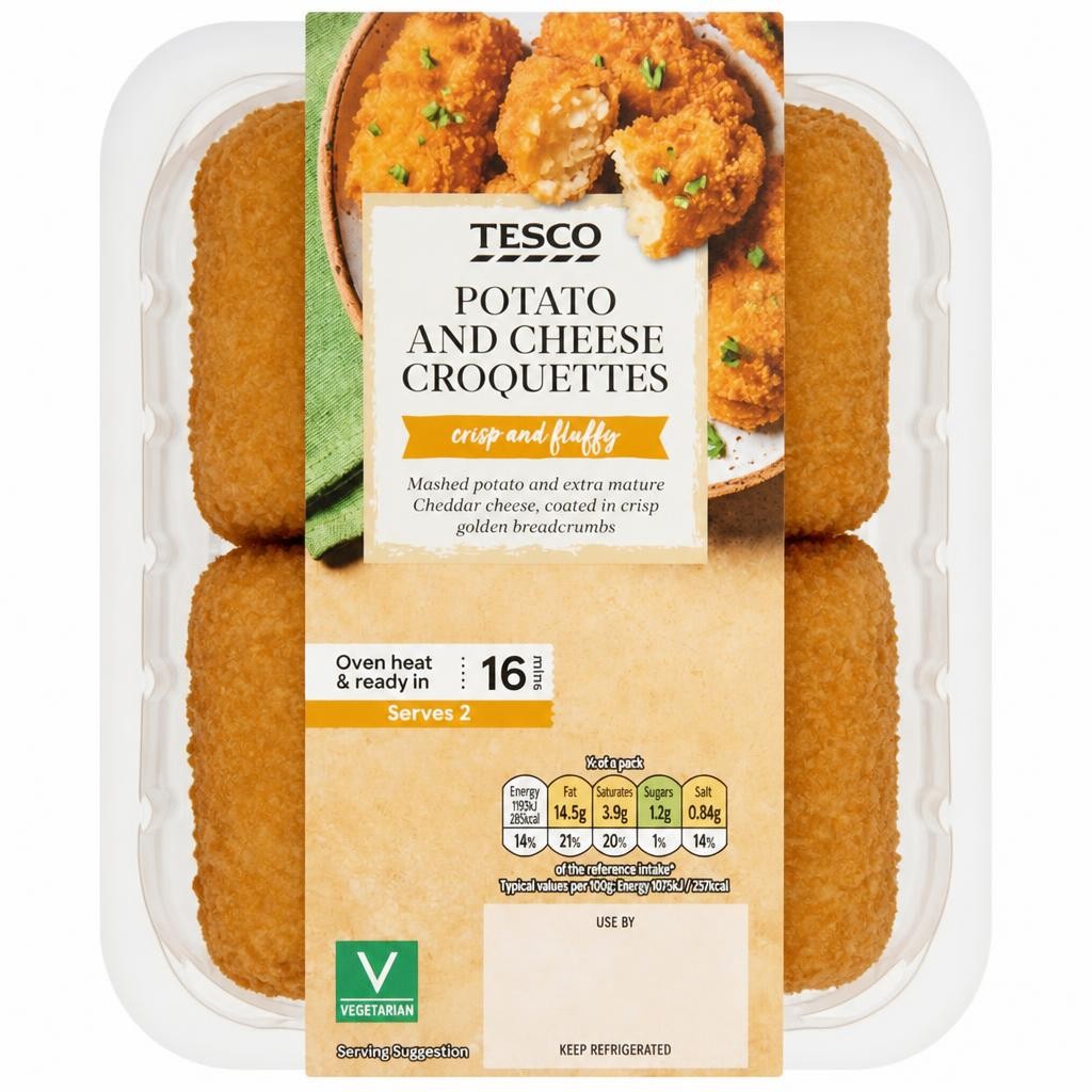 Tesco Potato and Cheese Croquettes 240g