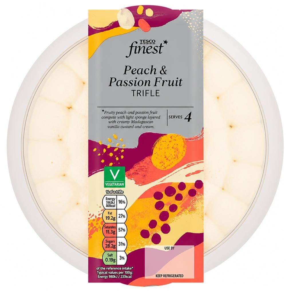 Tesco Finest Peach & Passion Fruit Trifle 550g