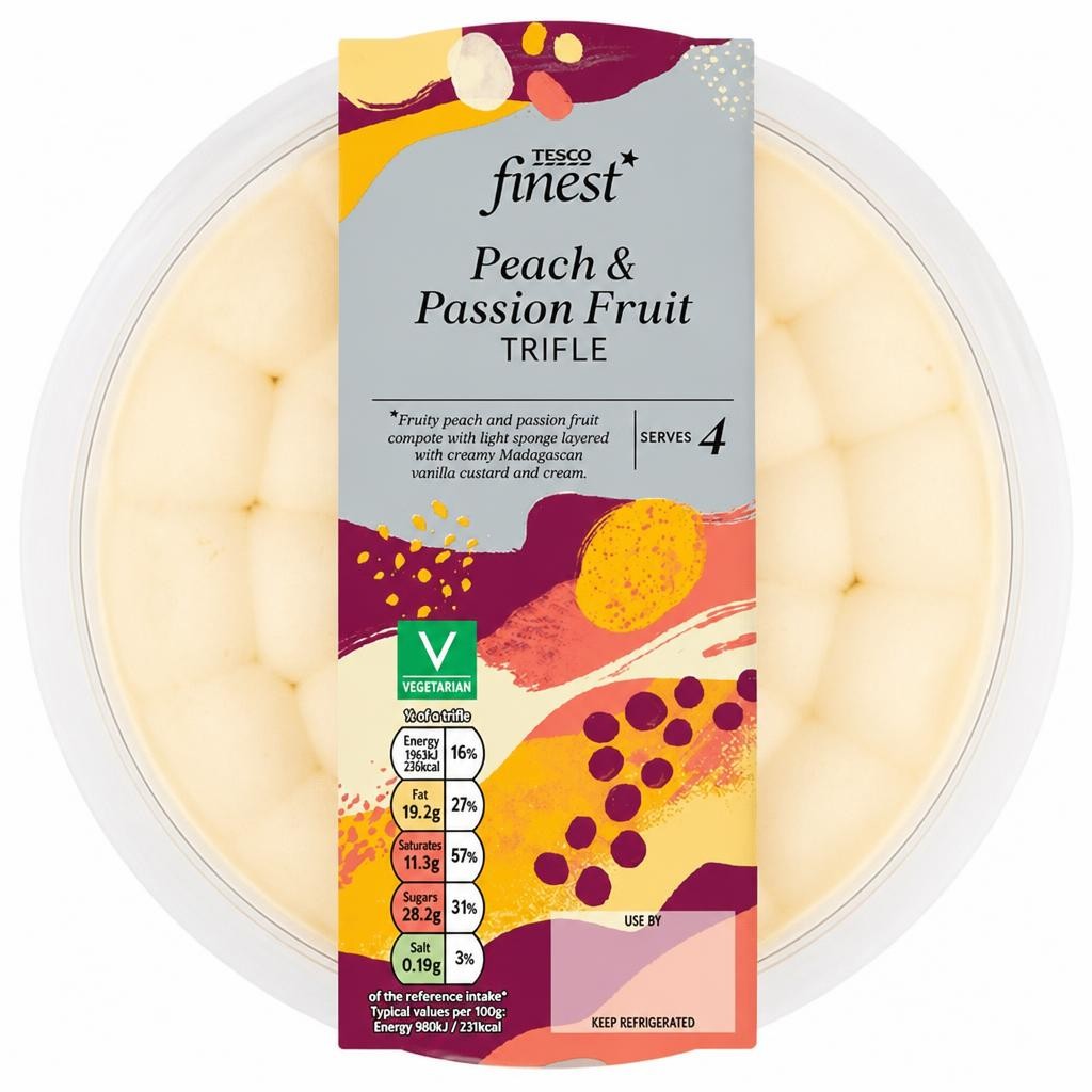 Tesco Finest Peach & Passion Fruit Trifle 550g