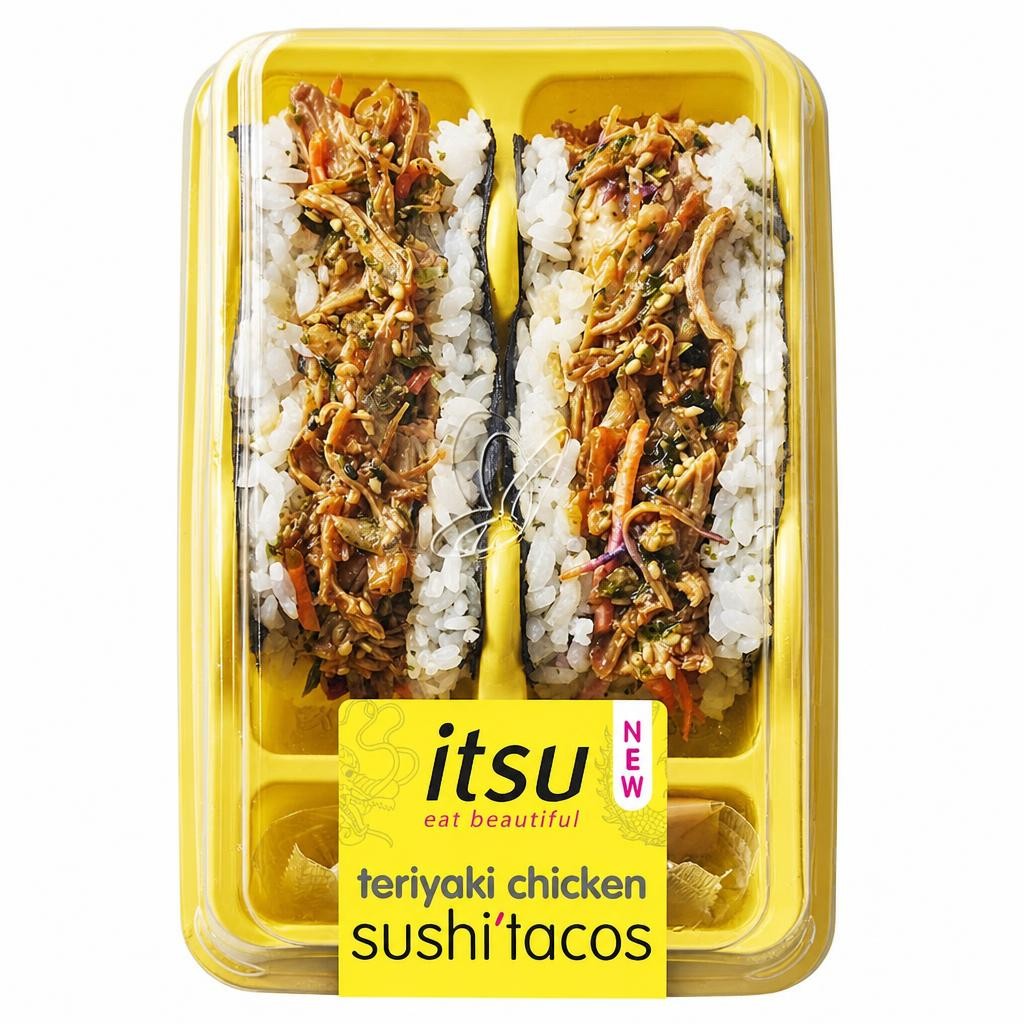 itsu teriyaki chicken sushi taco 213g