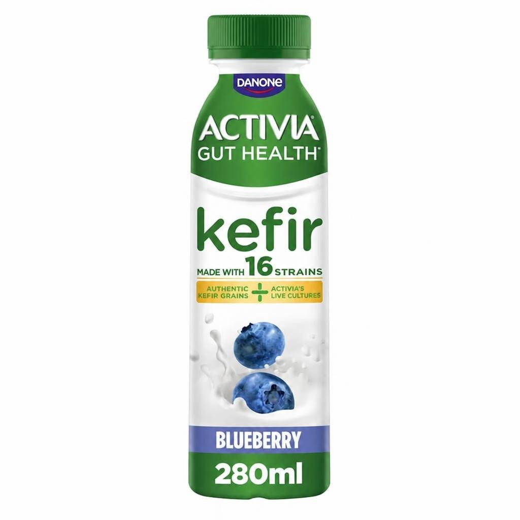 Activia Kefir Blueberry Gut Health Kefir Drink 280g