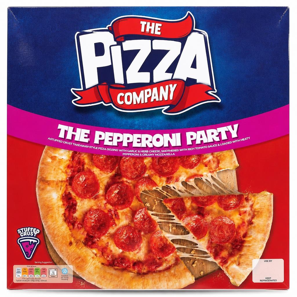 The Pizza Company Pepperoni Party Pizza 620g