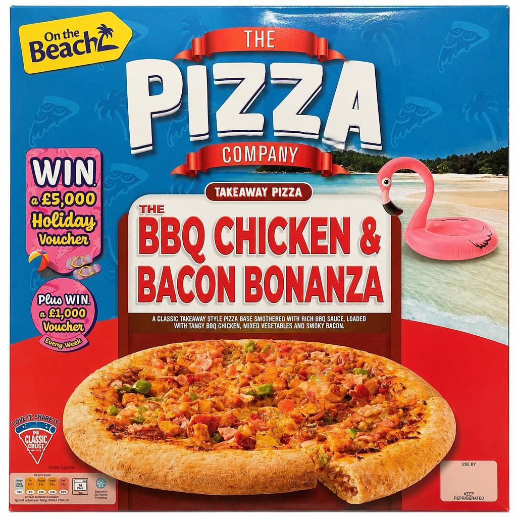 The Pizza Company BBQ Chicken & Bacon Bonanza Pizza 550g