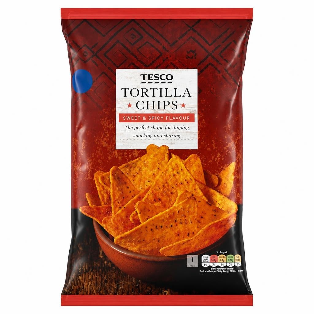 Tesco Sweet & Spicy Tortilla Chips 200g