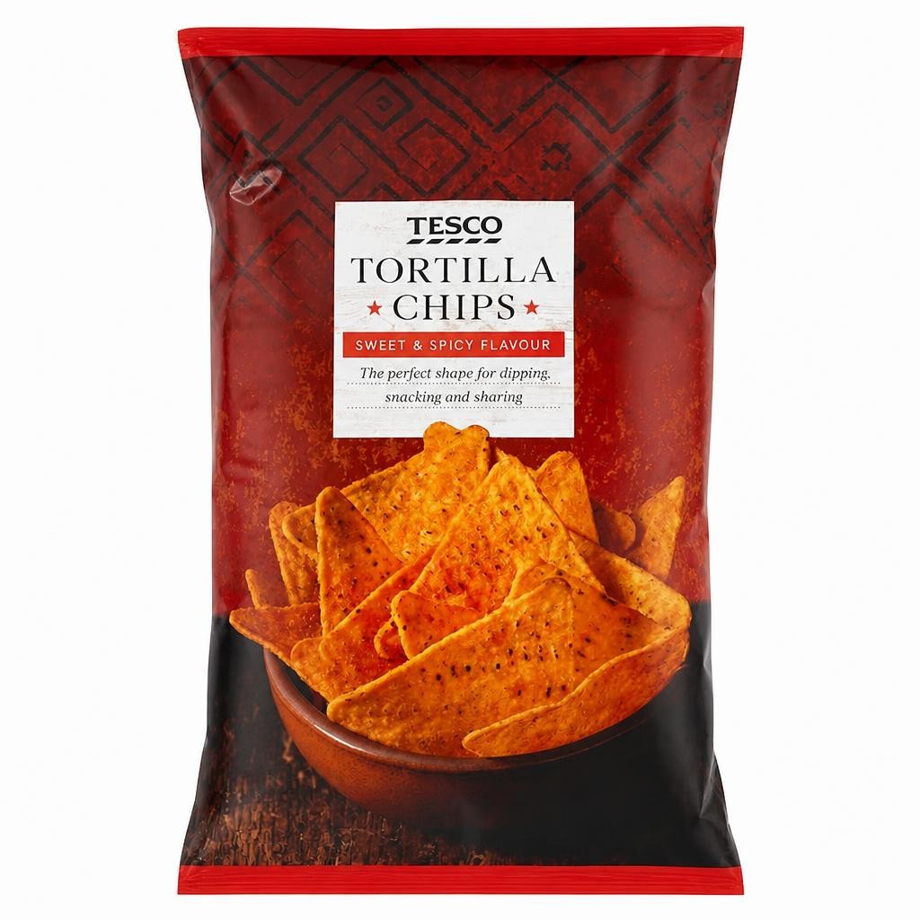 Tesco Sweet & Spicy Tortilla Chips 200g
