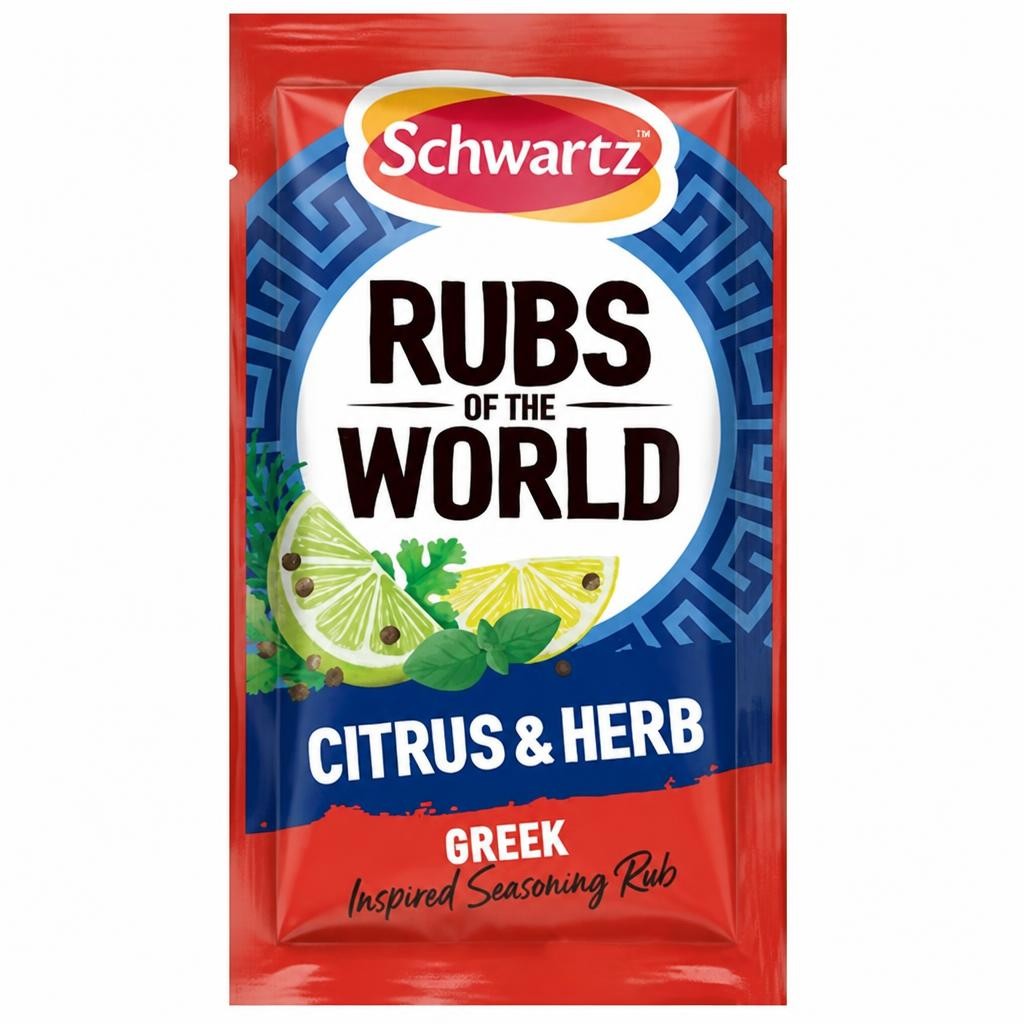 Schwartz Rubs of the World Citrus & Herb Greek Seasoning Rub 24g