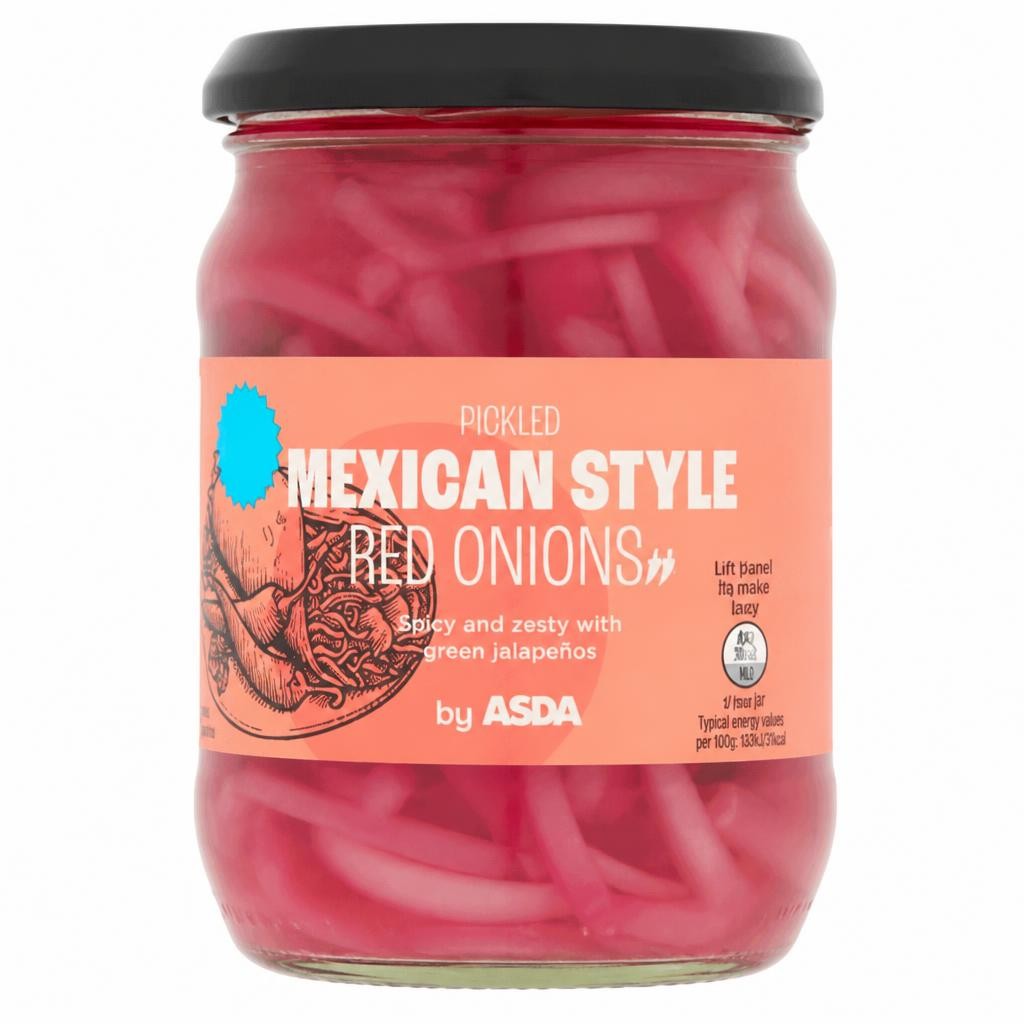 ASDA Pickled Mexican Style Red Onions 340g