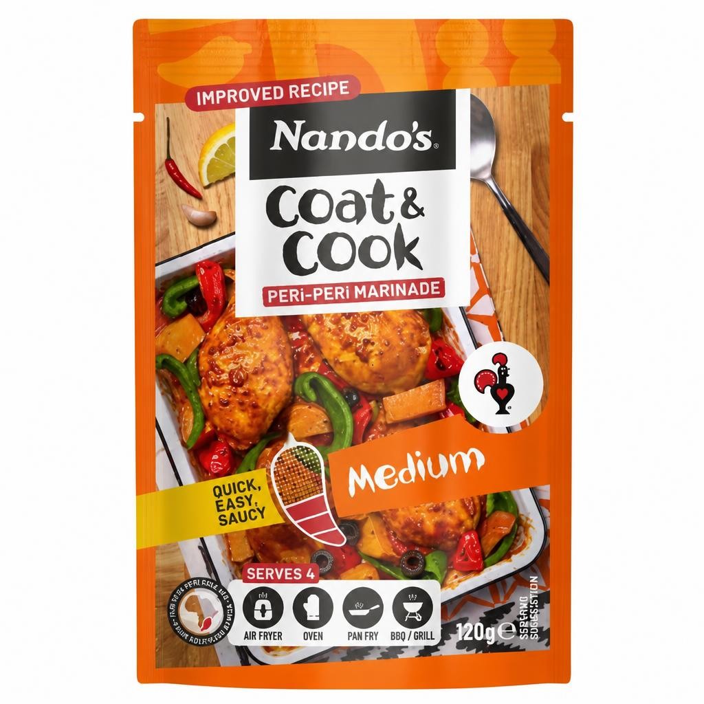 Nando's Medium Coat & Cook Peri-Peri Marinade 120g